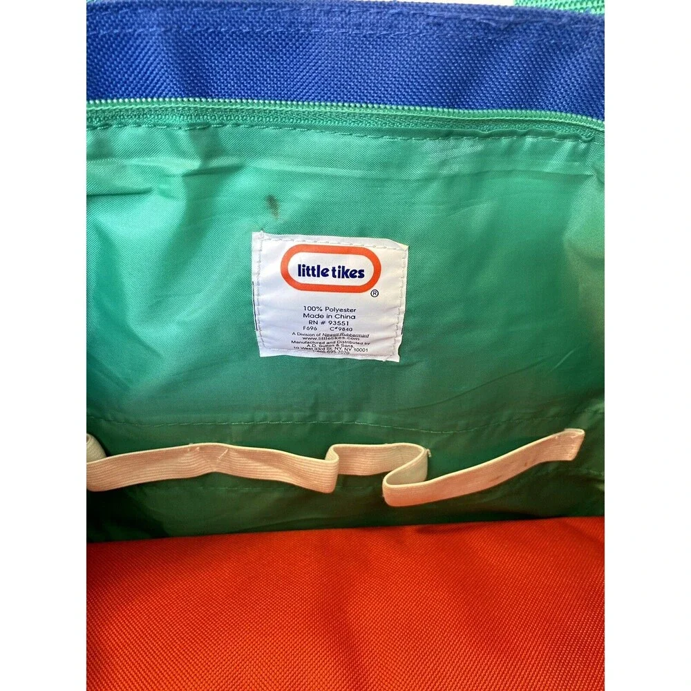 RARE Vintage 90s Little Tikes Diaper Bag Bottle Holder Color Block Bottle Holder